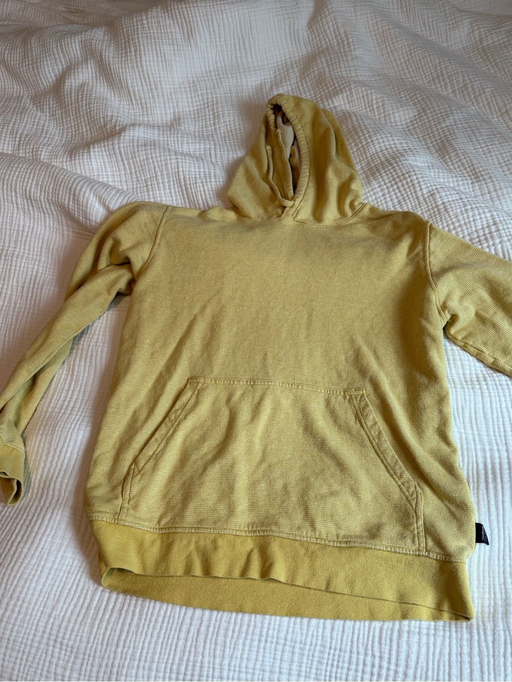 Patagonia Yellow Hooded Pullover Sweatshirt